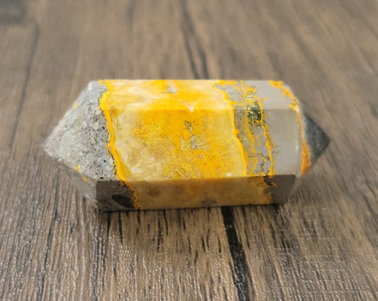 Bumble Bee Jasper Double Terminated Point 2.06""
