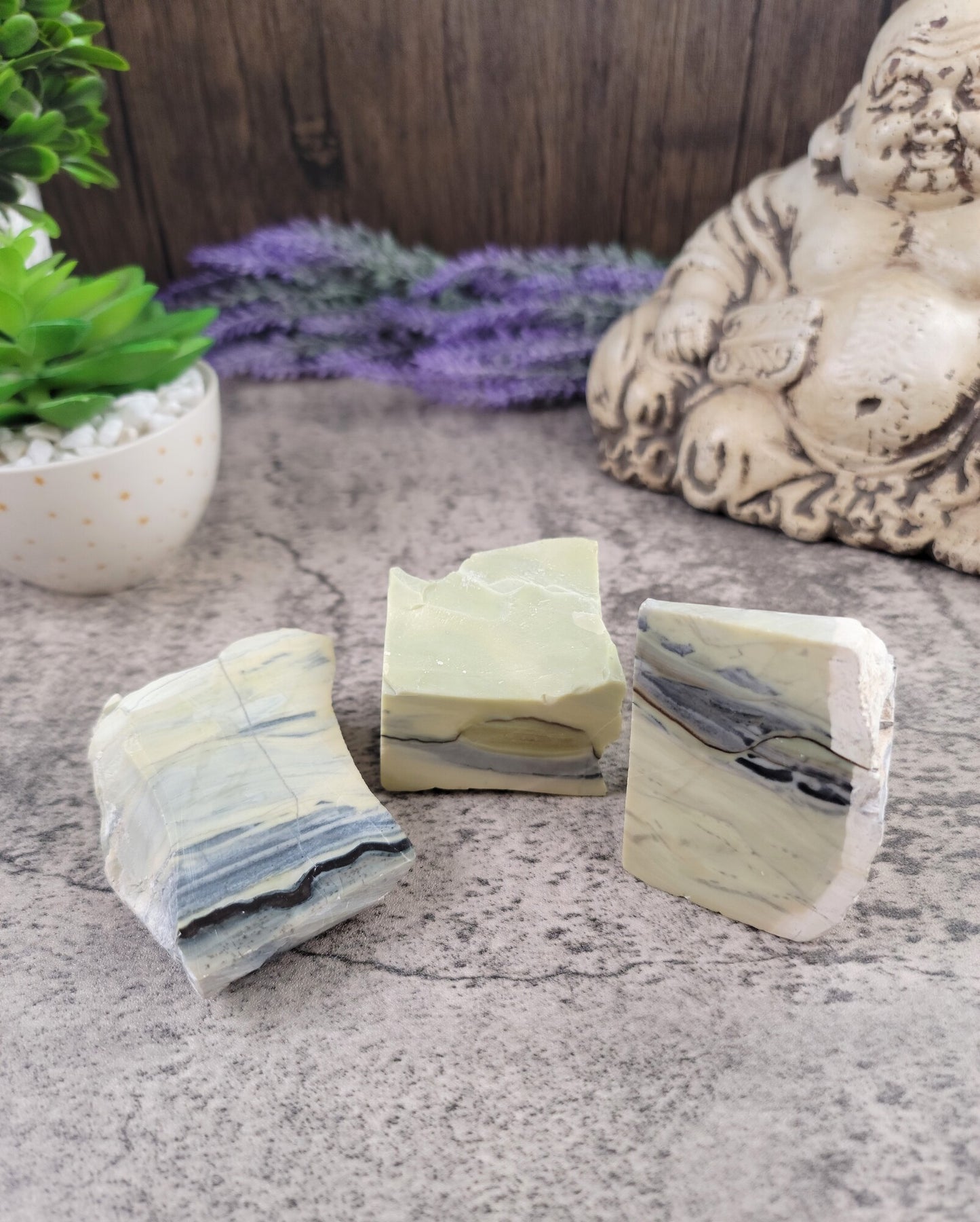 Archaen Butterstone, Polished and Raw