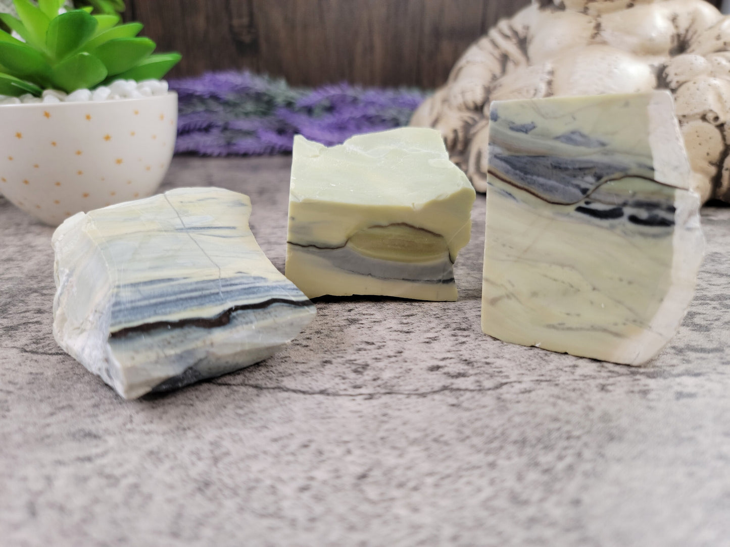 Archaen Butterstone, Polished and Raw