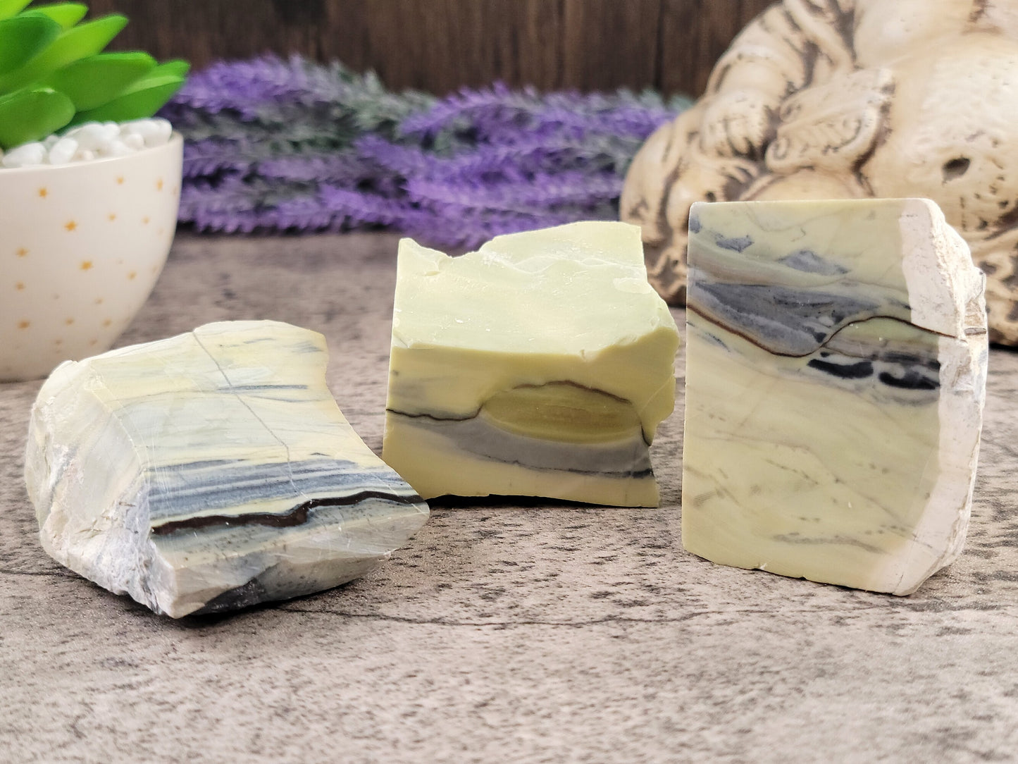 Archaen Butterstone, Polished and Raw