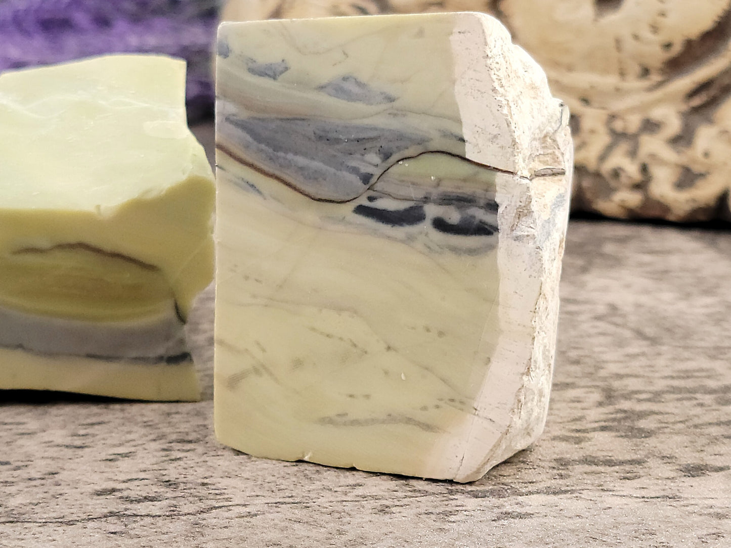 Archaen Butterstone, Polished and Raw