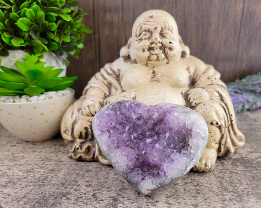 Amethyst Geode Heart