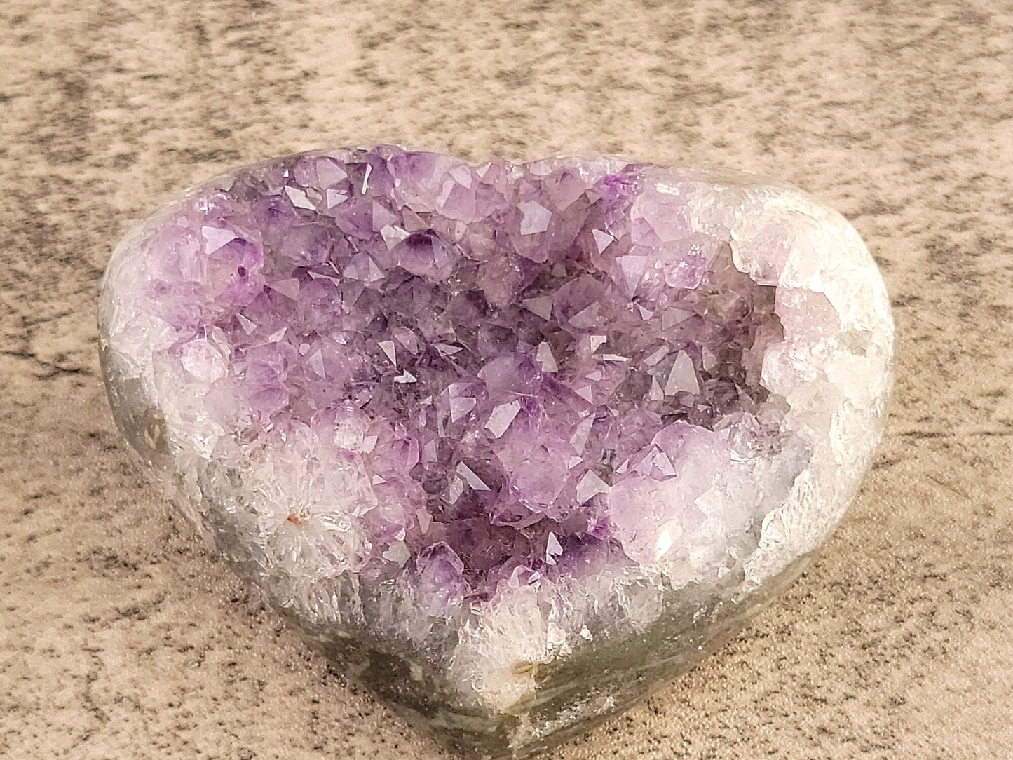 Amethyst Geode Heart