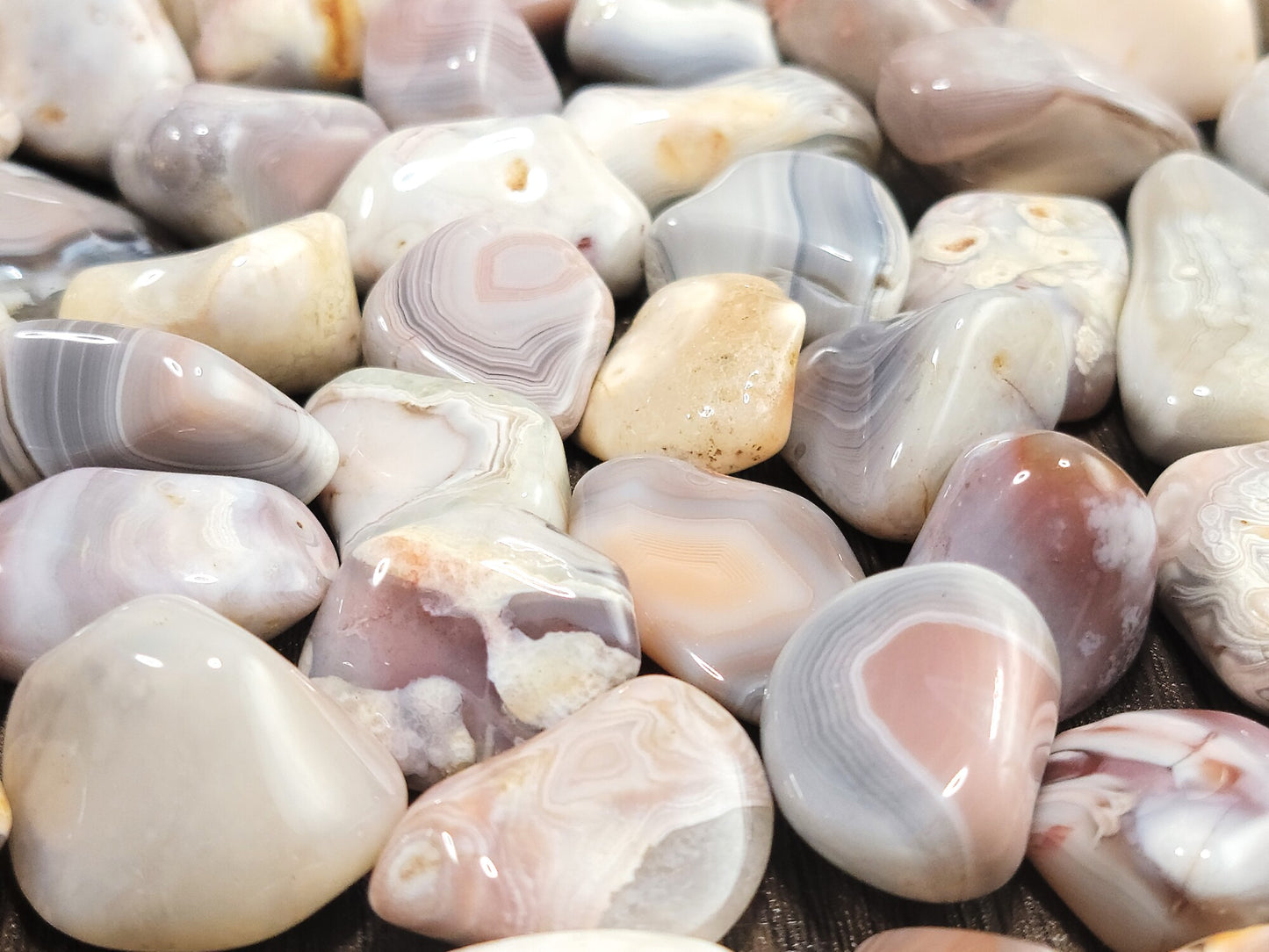 Pink Botswana Agate Tumbled