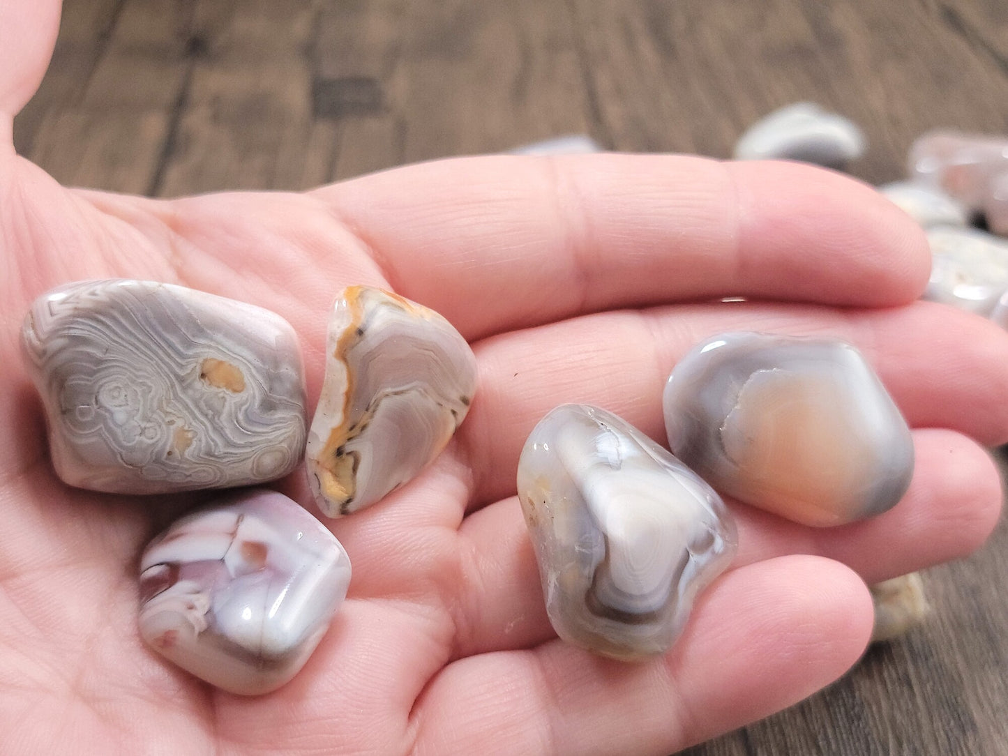 Pink Botswana Agate Tumbled
