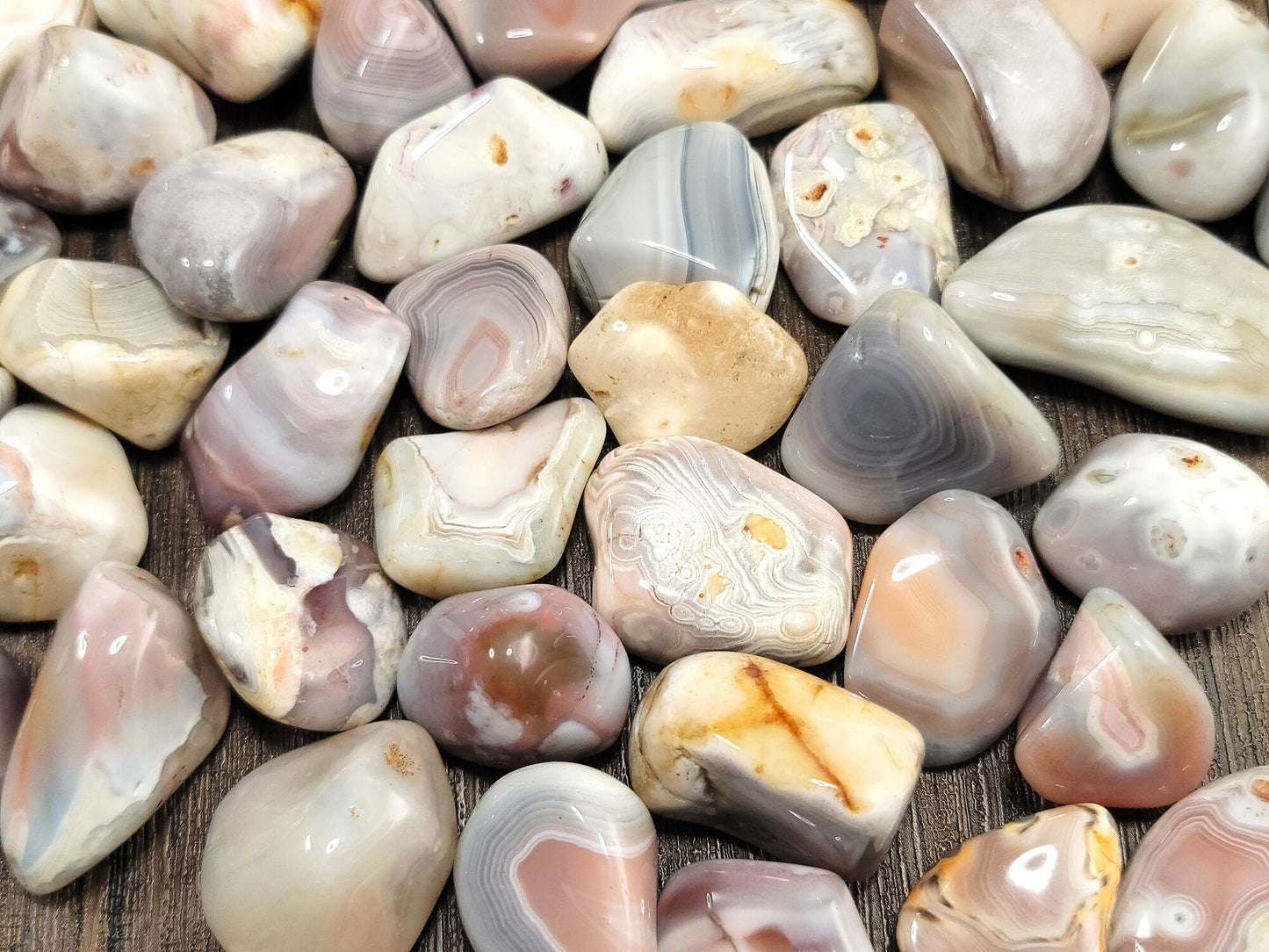 Pink Botswana Agate Tumbled