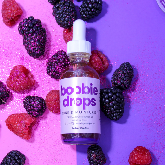 Boobie Drops Acai Breast & Chest Quartz Crystal Infused Oil