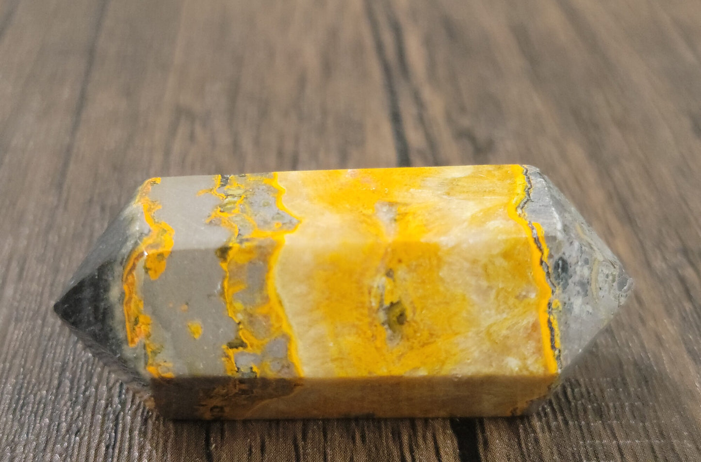 Bumble Bee Jasper Double Terminated Point 2.06""