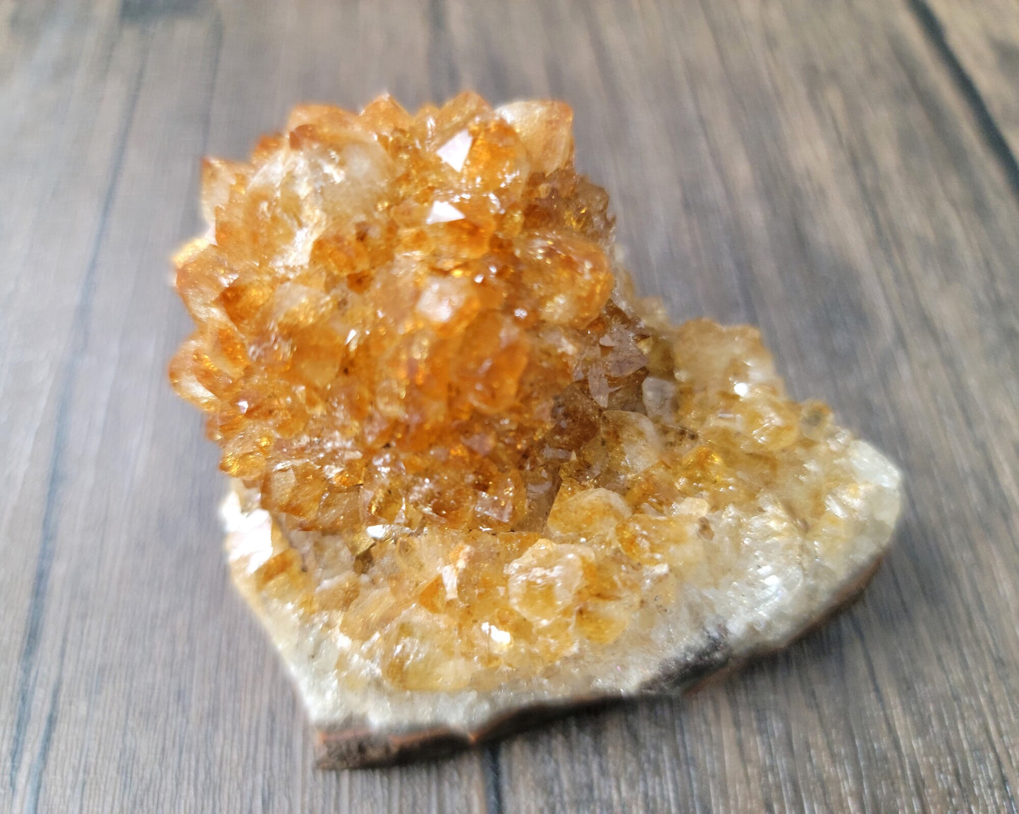 Citrine Cluster, Burnt Amethyst, From Brazil