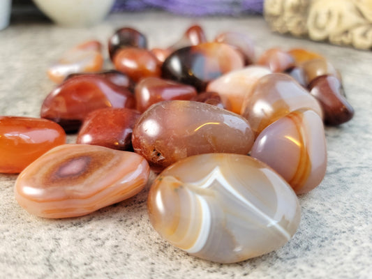 Carnelian, Tumbled