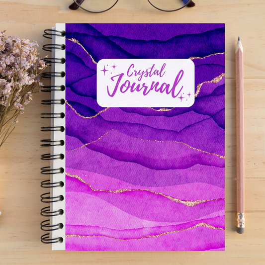 Crystal Journal, Workbook, Guides, Crystal Grids - Digital & Printable Download